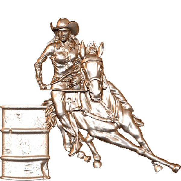 Barrel Racer Woman