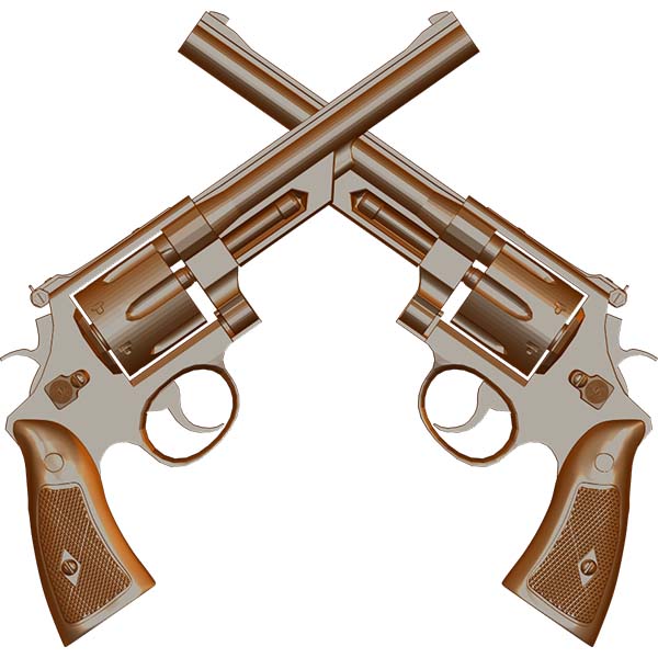 Crossed Pistols